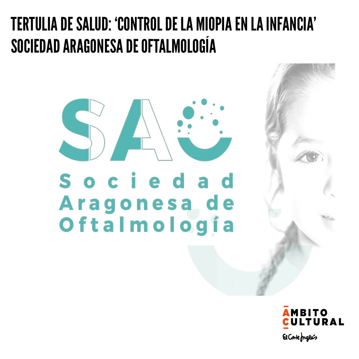 Imagen del evento TERTULIA DE SALUD: 'EL CONTROL DE LA MIOPIA EN LA INFANCIA'
